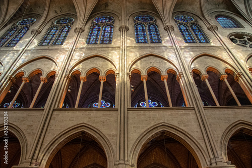 Cathedral Notre Dame Paris, internal view