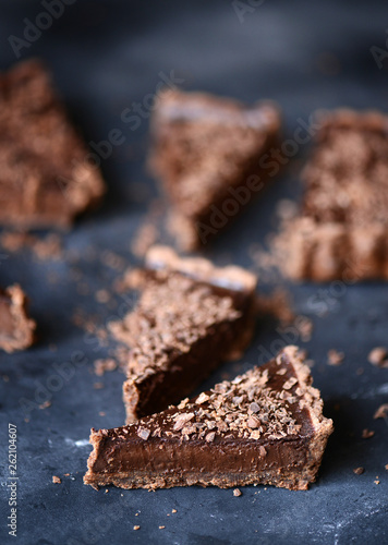 Tarte au chocolat photo