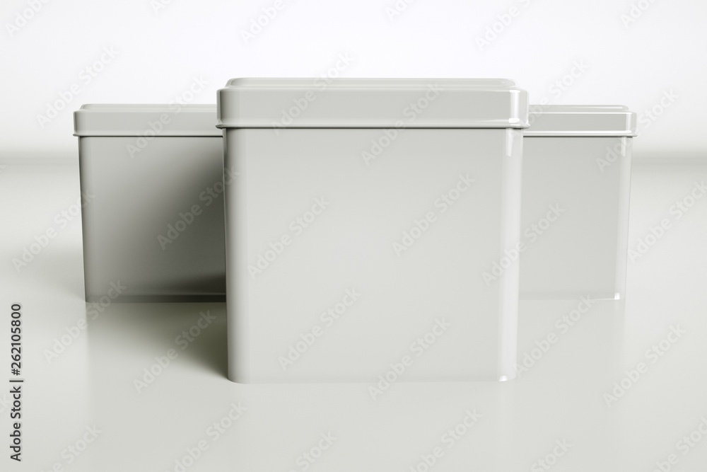 Metal boxes mockup Metal boxes mockup