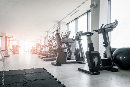 Empty modern gym photo