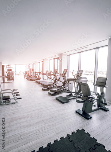 Empty modern gym