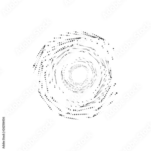 Halftone Spiral Round Dots ...