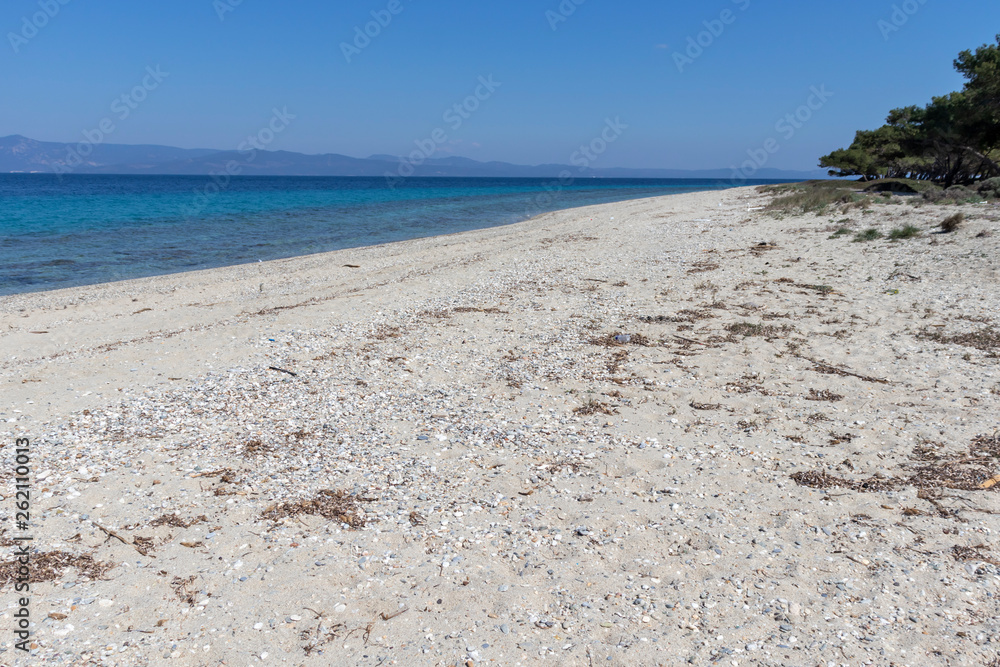 Amazing view of Lagoon Beach at Kassandra Peninsula, Chalkidiki, Central Macedonia, Greece Amazing view of Lagoon Beach at Kassandra Peninsula, Chalkidiki, Central Macedonia, Greece