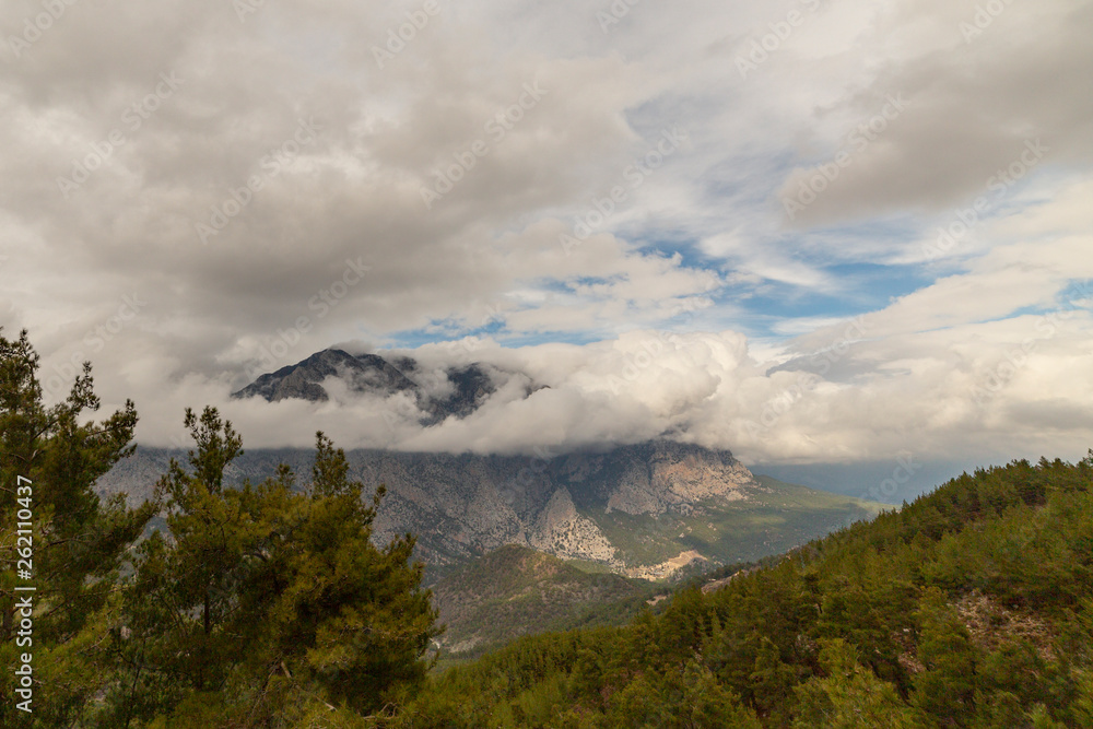 cloudy mountains and forests cloudy mountains and forests