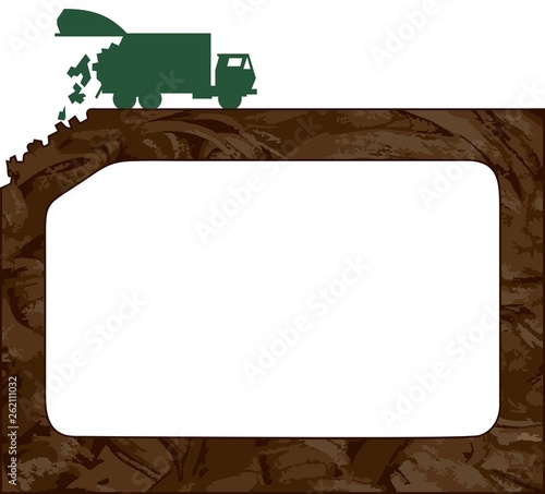 Waste removal theme border design