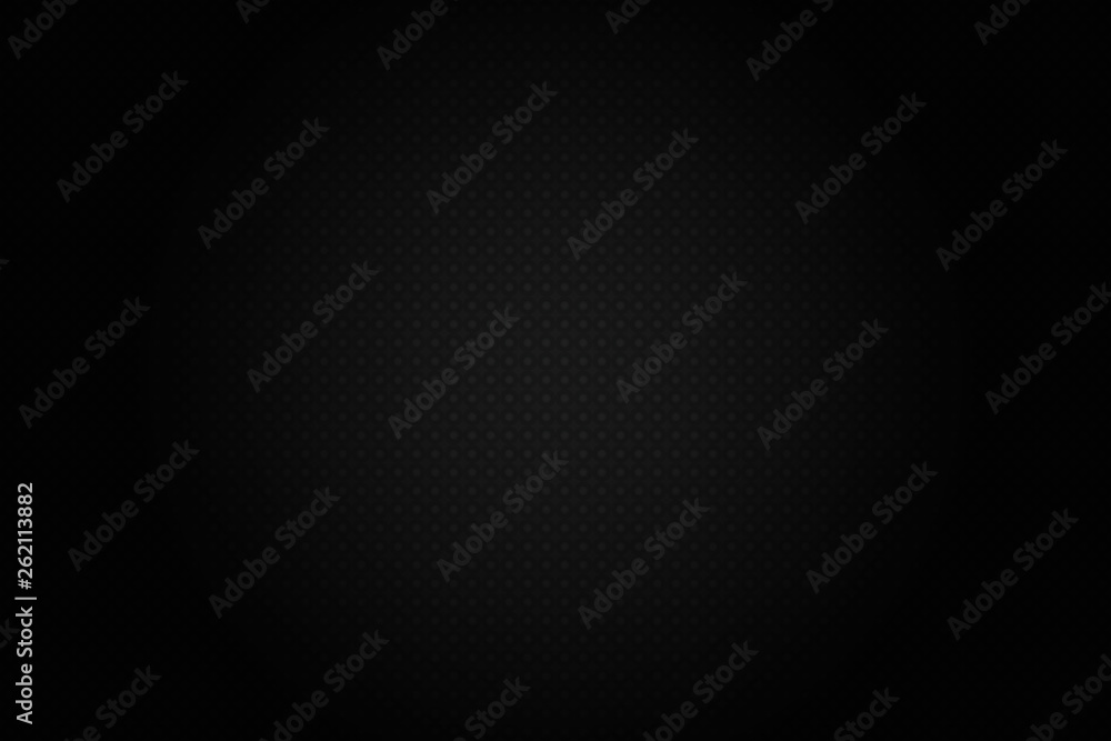 Fototapeta premium Dark black Geometric grid background Modern dark abstract vector texture