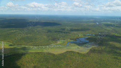 Aerial view of large Kakadu national park, Australia