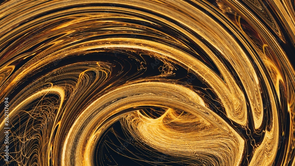 Abstract gold background. Fractal art. Rich creative pattern. Liquid golden color. Bright and shine luxury design. Abstract gold background. Fractal art. Rich creative pattern. Liquid golden color. Bright and shine luxury design.