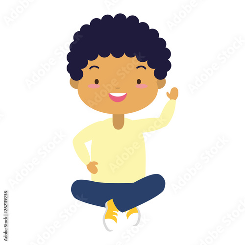 smiling schoolboy character