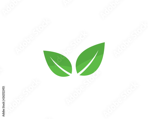 Logos of green leaf ecology nature element vector icon © indra23_anu