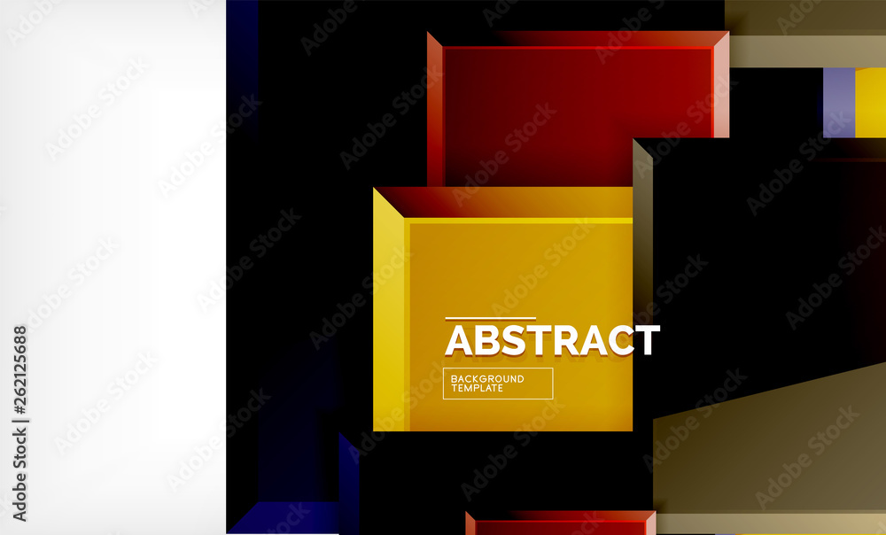 Geometric abstract background, modern square design Geometric abstract background, modern square design