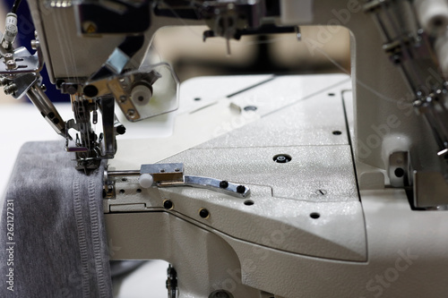 industrial serger or overlocker sewing machine