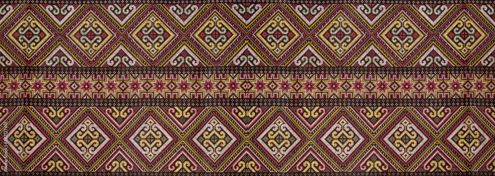 Thai traditional silk fabric pattern Thai traditional silk fabric pattern
