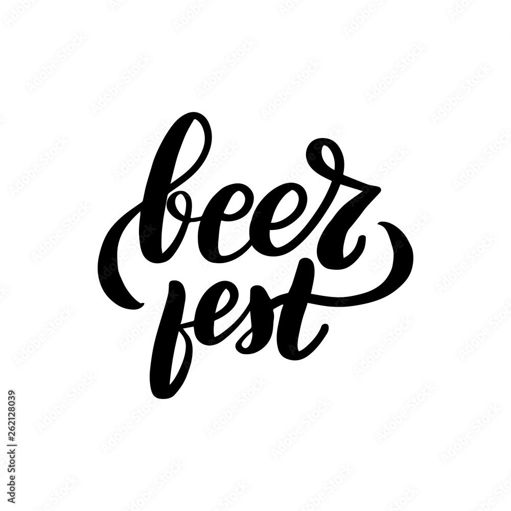 lettering beer fest