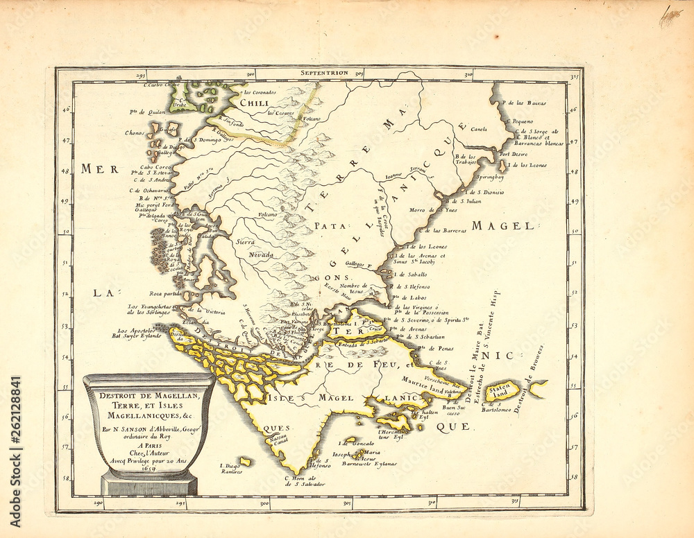 Fototapeta premium Stara mapa