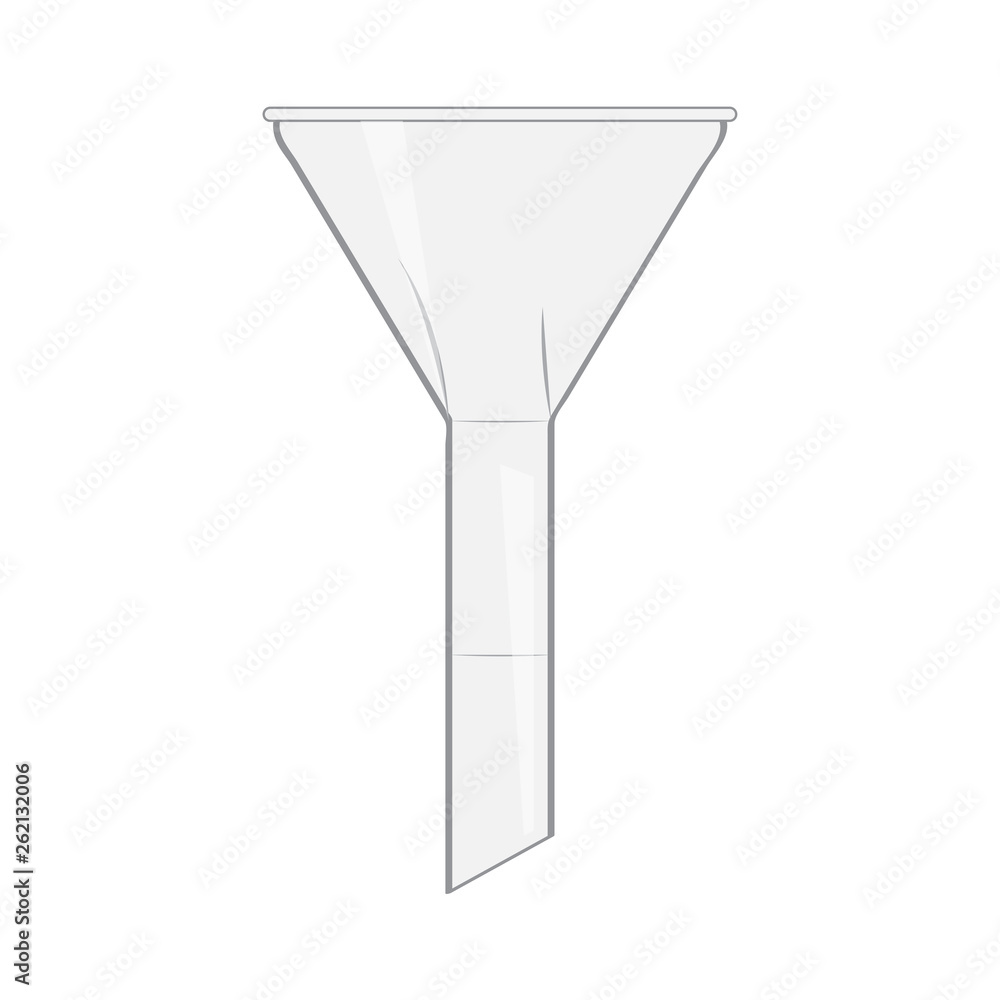 Isolated funnel image Laboratory instruments. Vector illustration design Isolated funnel image Laboratory instruments. Vector illustration design