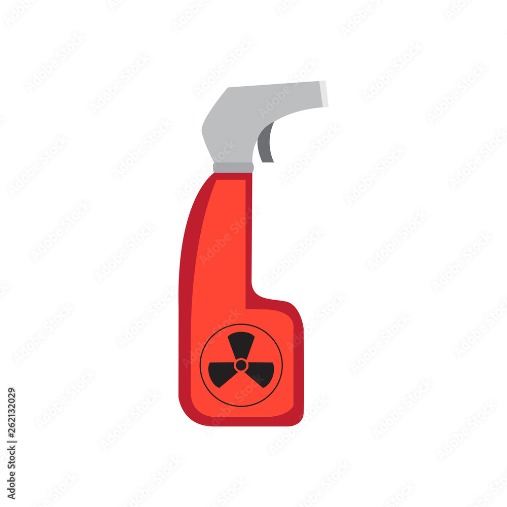 Isolated chemical spray image. Laboratory instruments. Vector illustration design