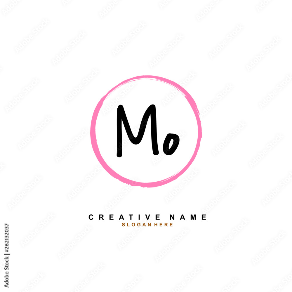 M O MO Initial logo template vector M O MO Initial logo template vector