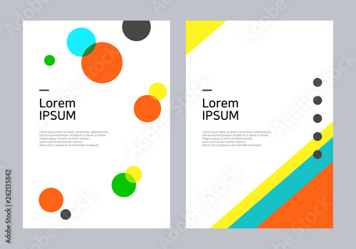 Geometric brochure cover design.