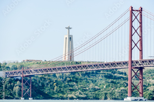 bridge in the sea, in Lisbon Capital City of Portugal