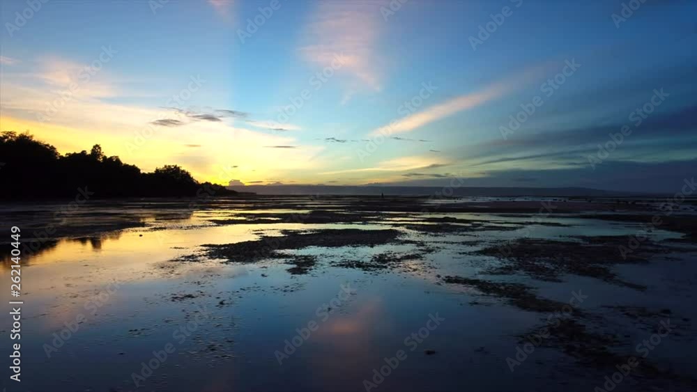 Aerial Video of a beautiful Sunset in Walakiri beach, Sumba Island. Aerial Video of a beautiful Sunset in Walakiri beach, Sumba Island.