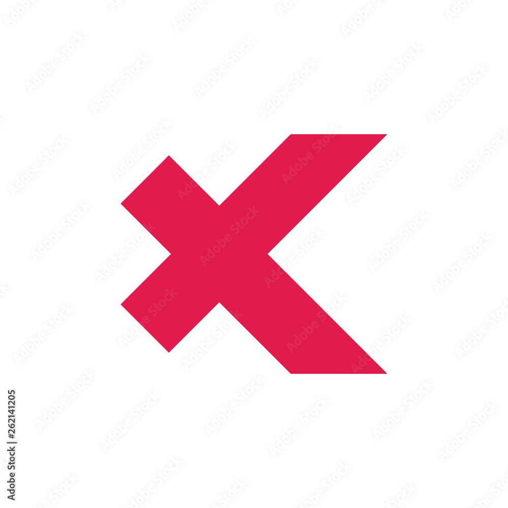 Obraz premium xk simple geometric logo vector