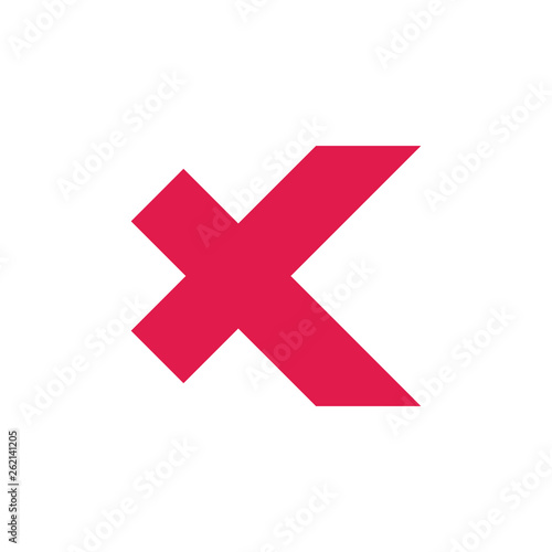 xk simple geometric logo vector
