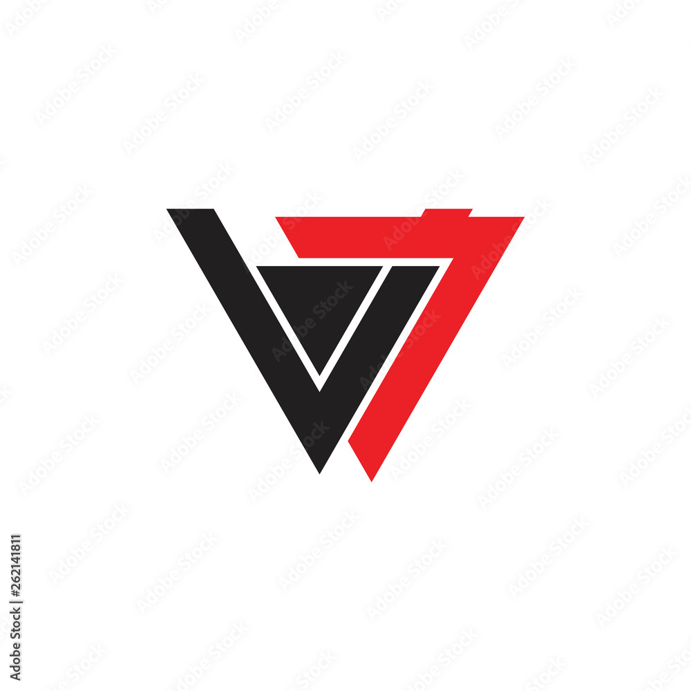 abstract letter v7 geometric logo vector abstract letter v7 geometric logo vector