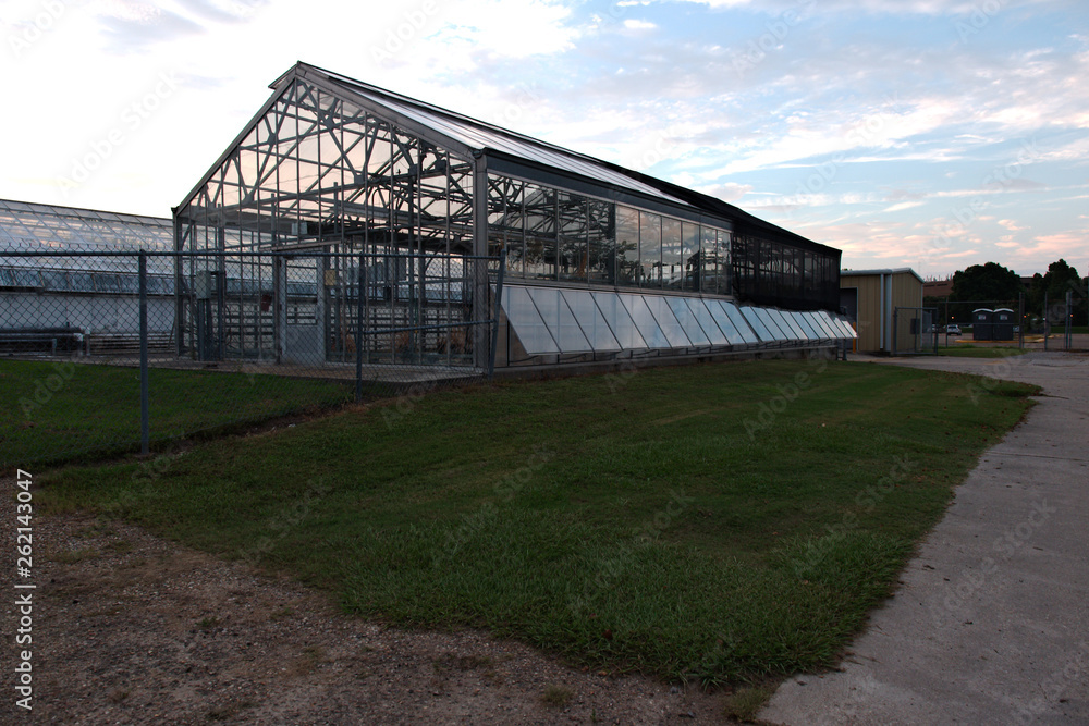 Greenhouses at LSU campus, Baton Rouge, Louisiana, USA