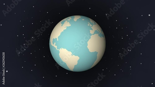 宇宙の惑星　地球（無限ループ）