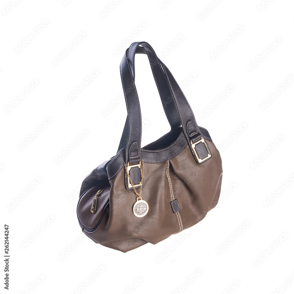 Naklejka premium bag or women bag with concept on background.