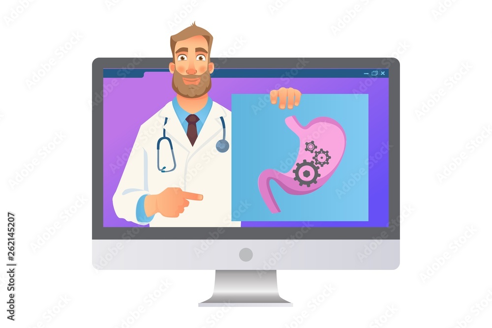 Online medicine concept Online medicine concept