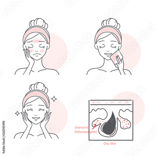  woman with face oil