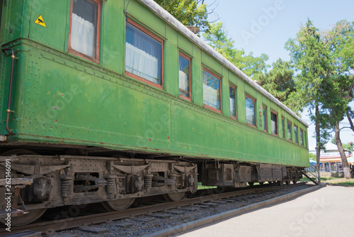 Gori, Georgia - Jul 04 2018: The train wagon of Stalin, Stalin Museum in Gori, Shida Kartli, Georgia. Gori is birth town of Joseph Stalin. © beibaoke