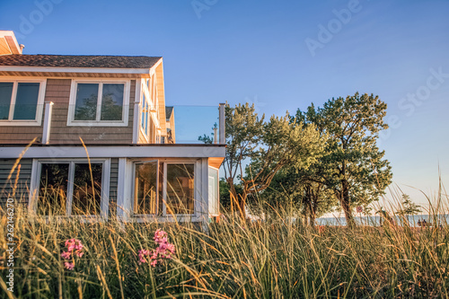 Quadro su tela Close up beach house