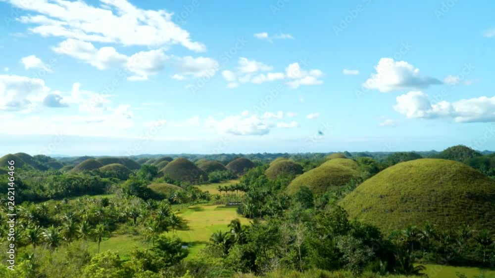 Time lapse of clouds moving at Chocolate Hills in Bohol, Philippines. Time lapse of clouds moving at Chocolate Hills in Bohol, Philippines.