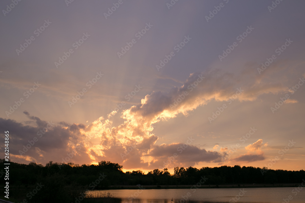 Sunset Lake Cloud