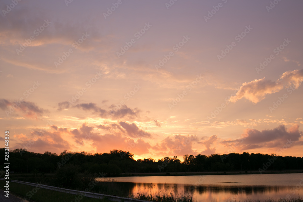 Sunset Lake Cloud Sunset Lake Cloud