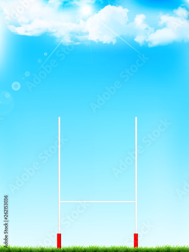 ラグビー ポール スポーツ 背景 Stock Vector Adobe Stock