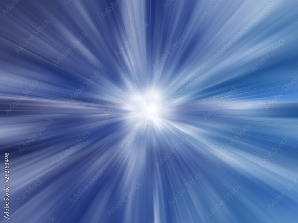 Starburst Blue Light Beam Abstract Background