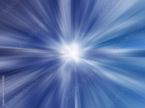 Starburst Blue Light Beam Abstract Background © gojalia