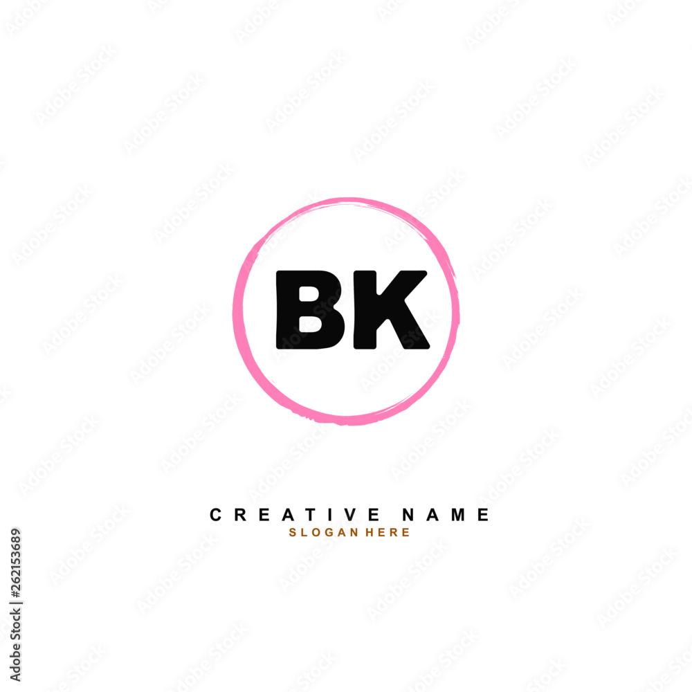 B K BK Initial logo template vector B K BK Initial logo template vector