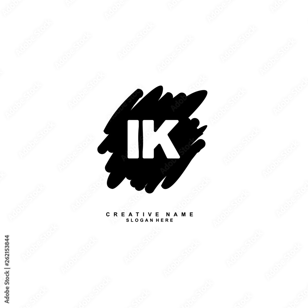 I K IK Initial logo template vector I K IK Initial logo template vector