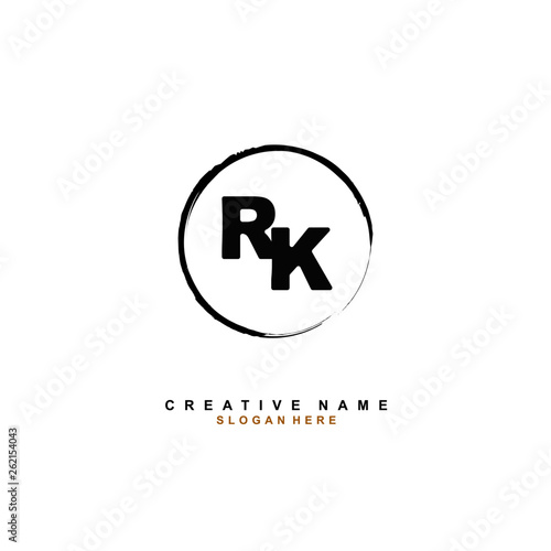 Free Download R K RK Initial logo template vector - GFXLoad