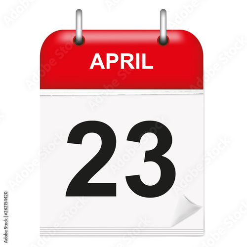 Daily calendar April day 23