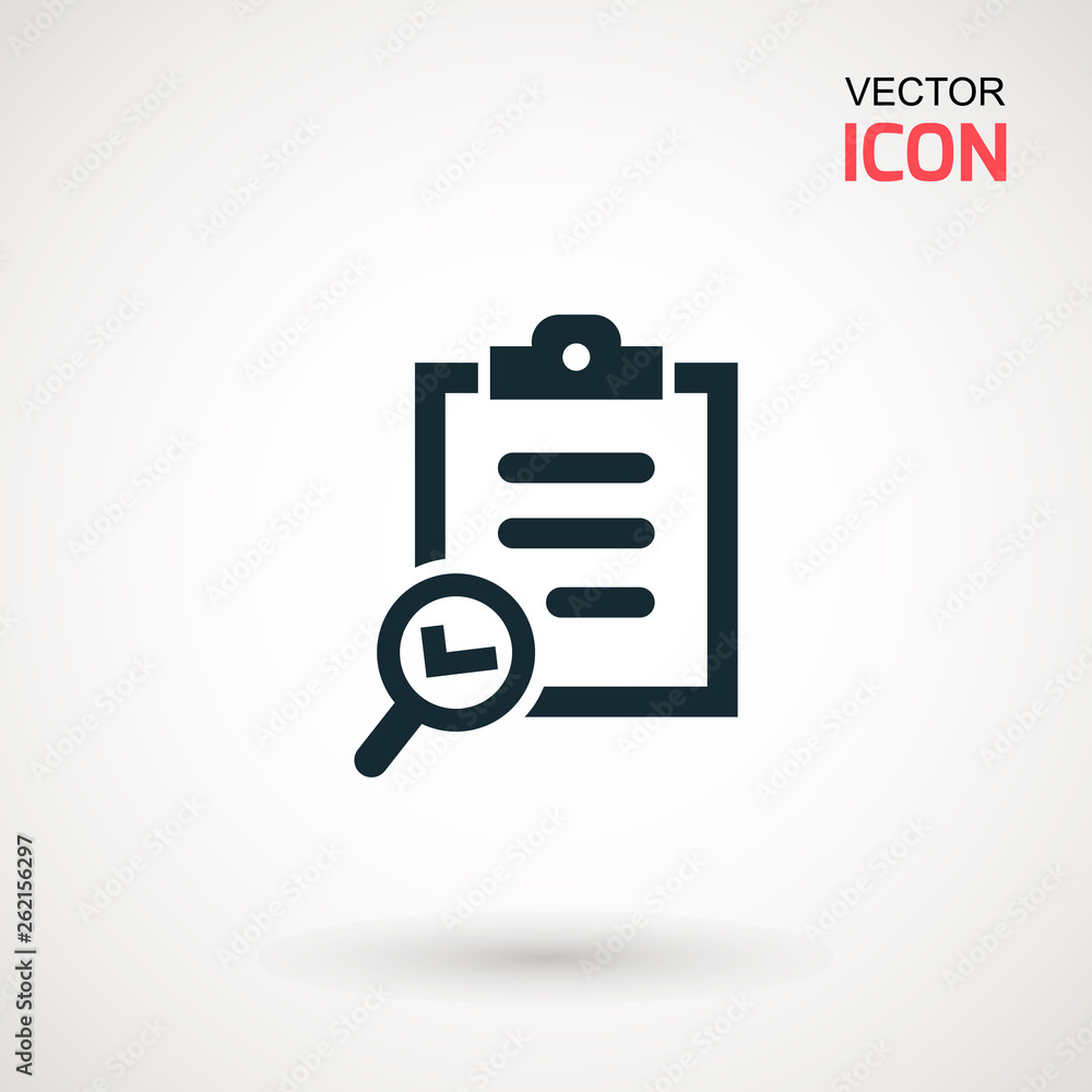 Checklist icon. Declarations linear icon. Flat illustration of clipboard with checklist. Checklist icon. Declarations linear icon. Flat illustration of clipboard with checklist.
