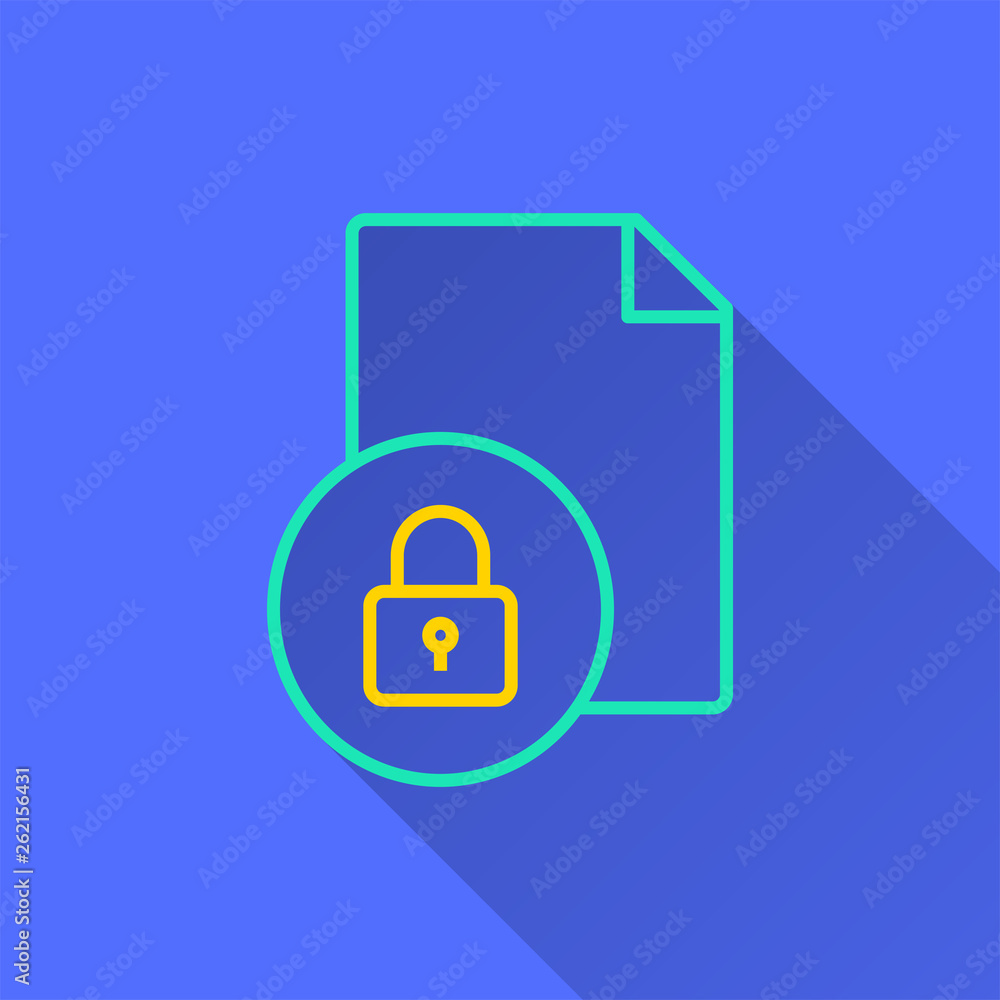 Data security - vector icon for graphic and web design. Data security - vector icon for graphic and web design.