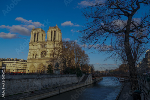 Notre-Dame Cathedral, medieval Catholic cathedral on the Ile de la Cité in the fourth arrondissement of Paris, France