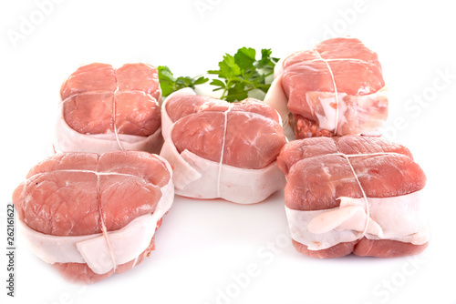 meat paupiettes in studio photo