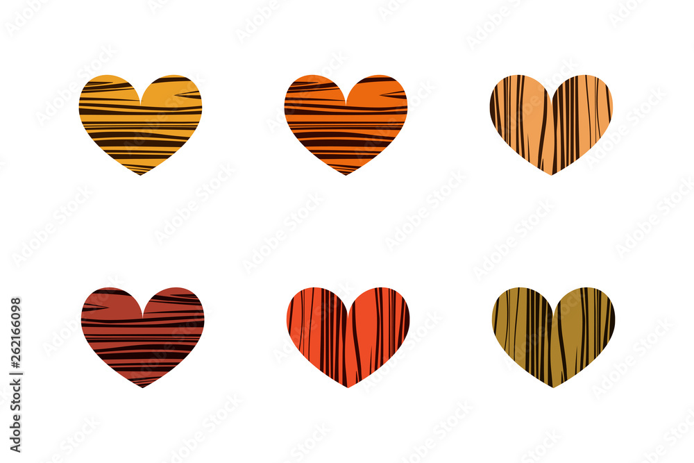 Striped hearts Striped hearts